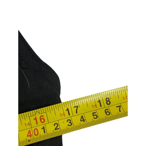 Zara ZW Womens Midi Dress L Large Black Linen Sleeveless Cut Out  2731/094 NWT - Picture 10 of 12